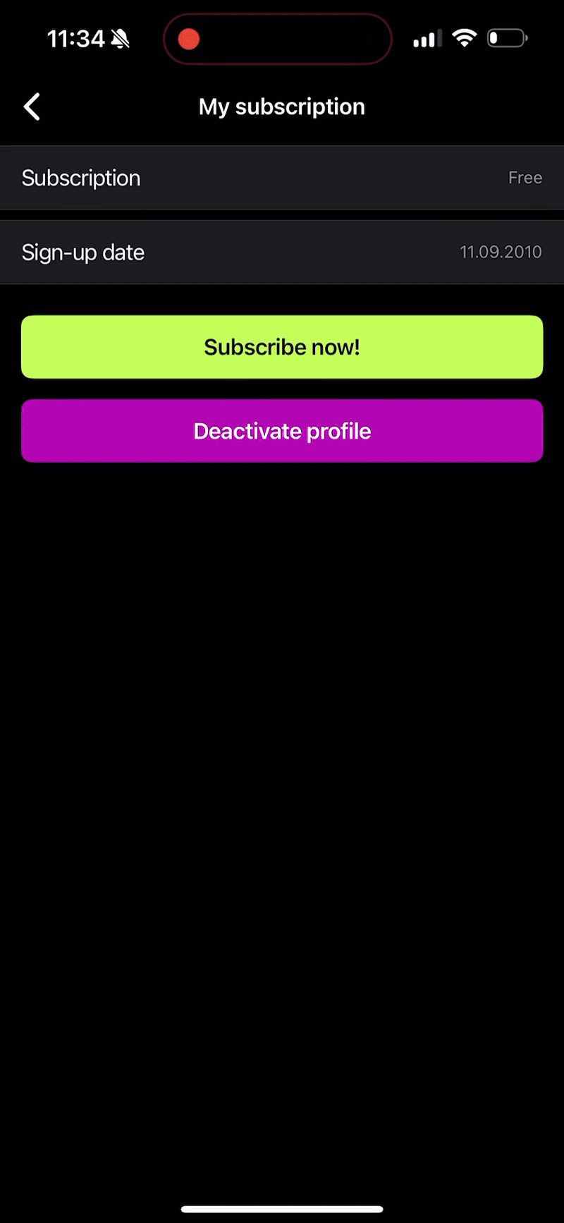 Animated example